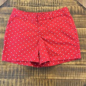Le Tigre Red & White Polka Dot Shorts Size 8